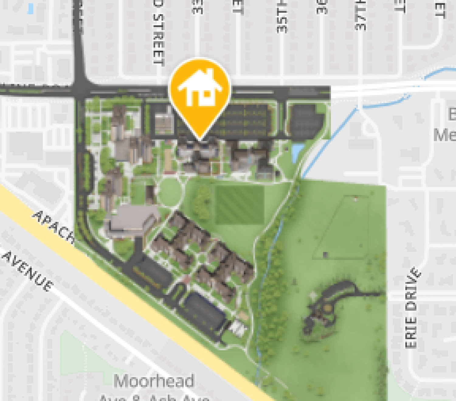Map of Williams Village area