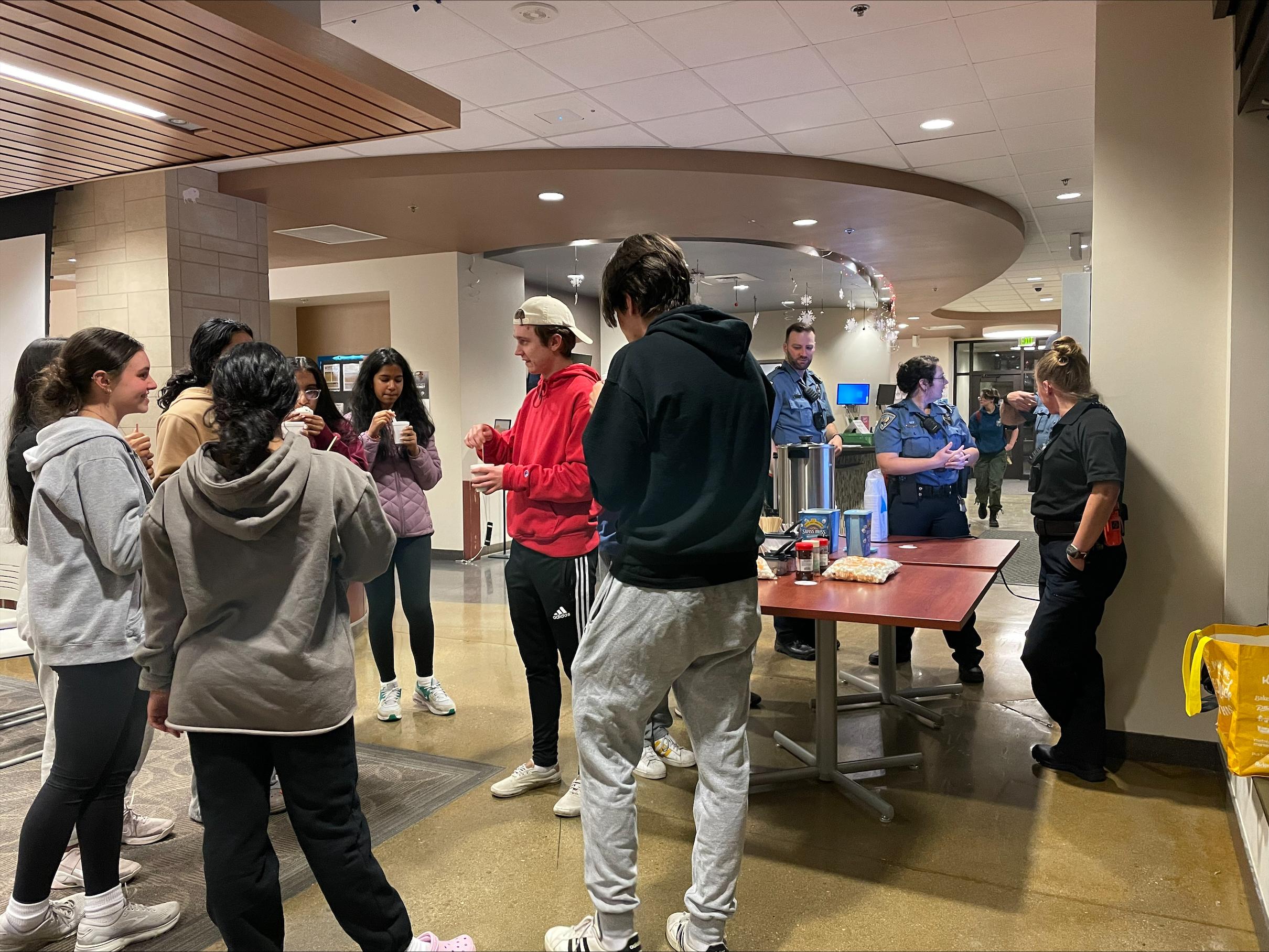 RSO hot cocoa event at Will Vill North