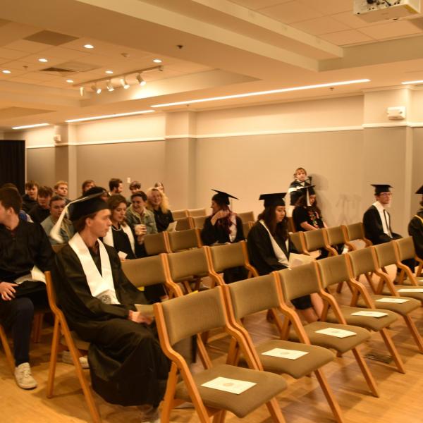 Graduates sitting