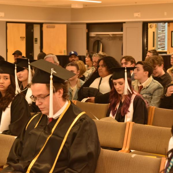 Graduates sitting