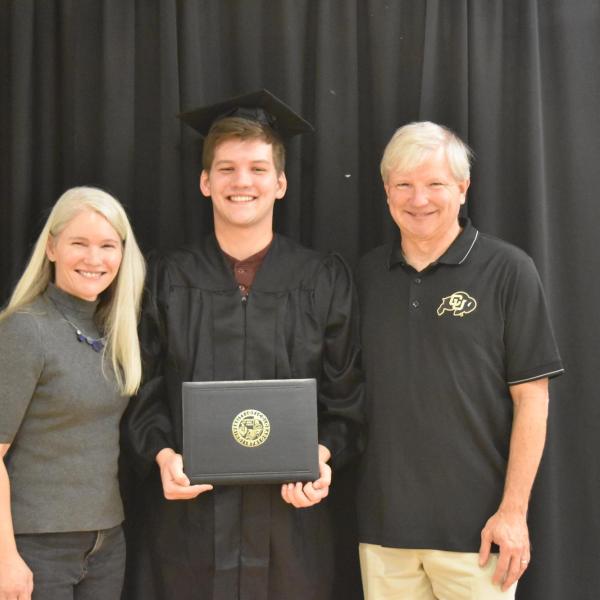 Graduate with family