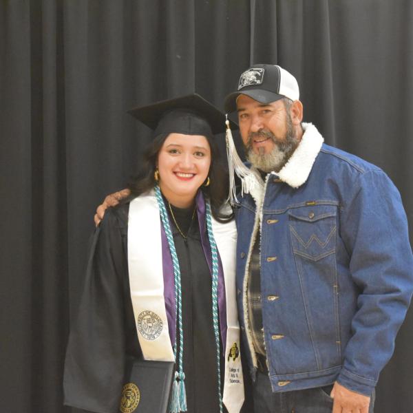 Graduate with family
