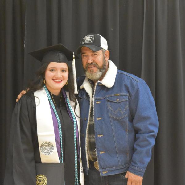 Graduate with family