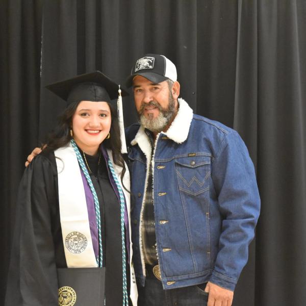 Graduate with family