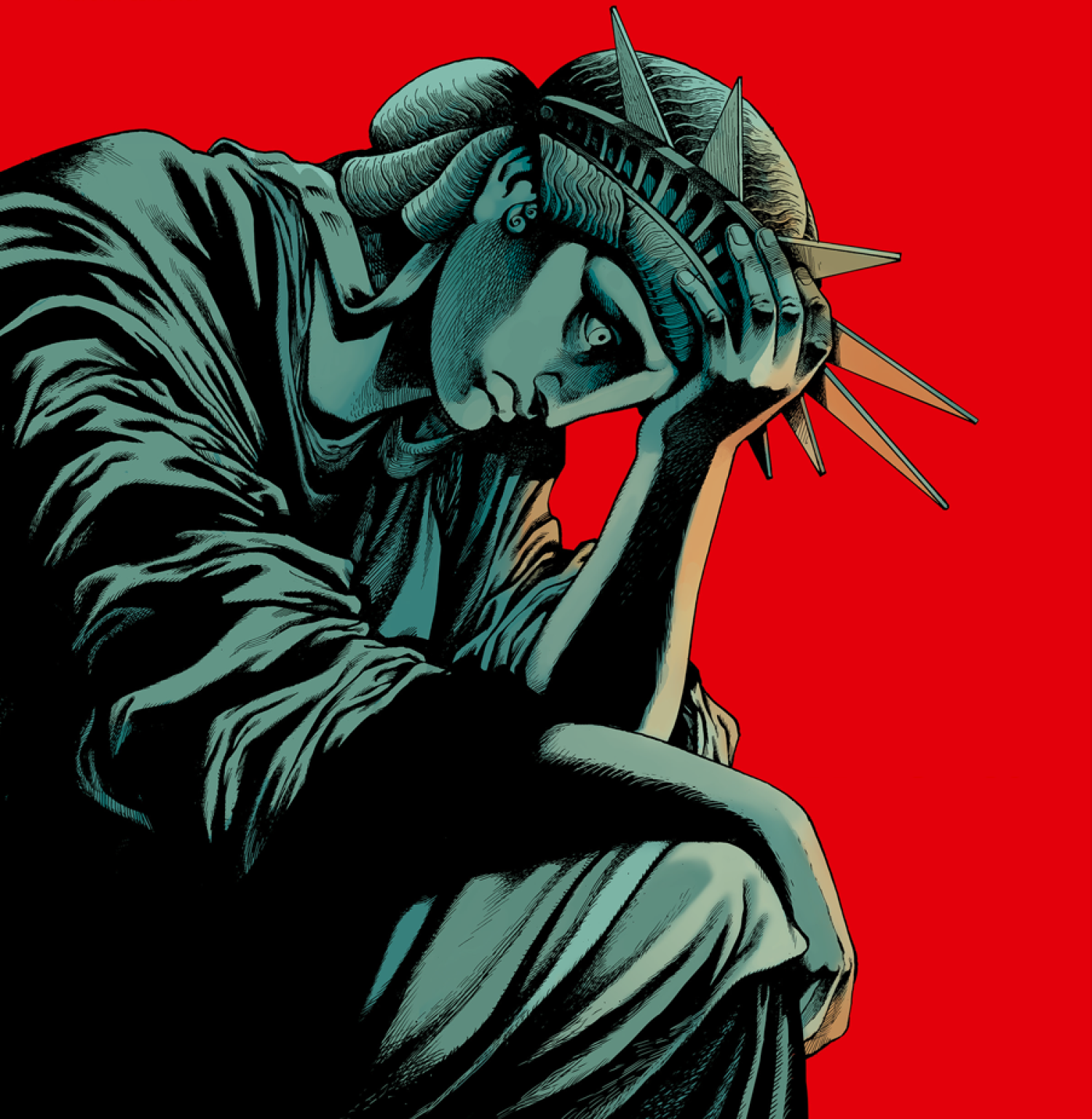 Sad Statue of Liberty