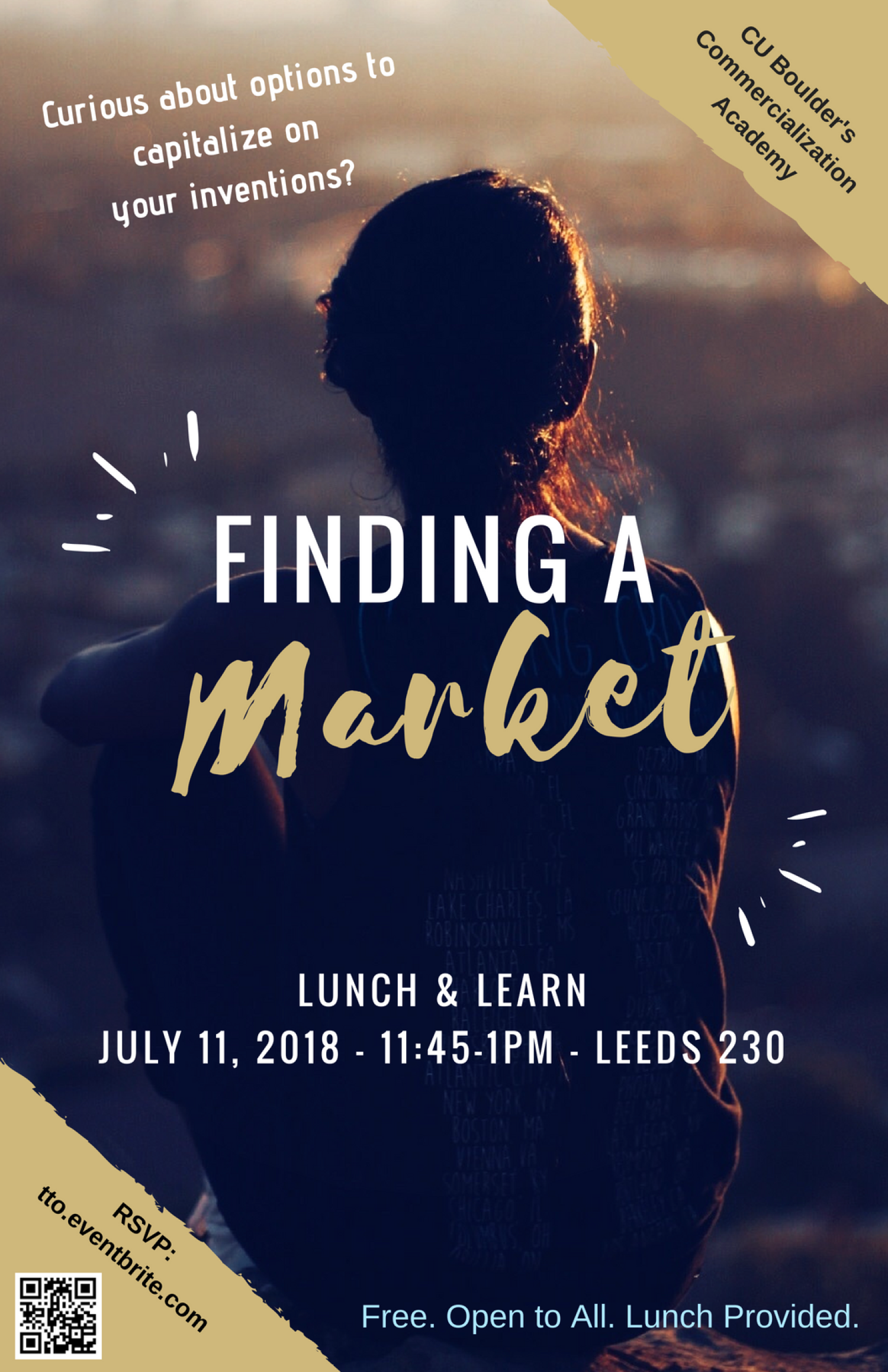 Commerciailization Academy event flier