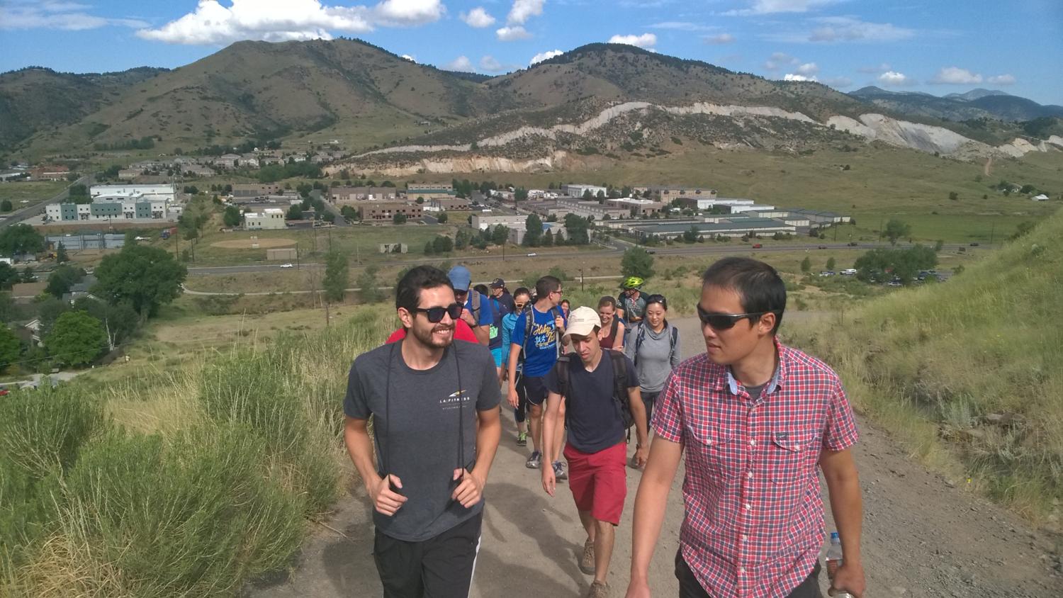 PAC members hiking