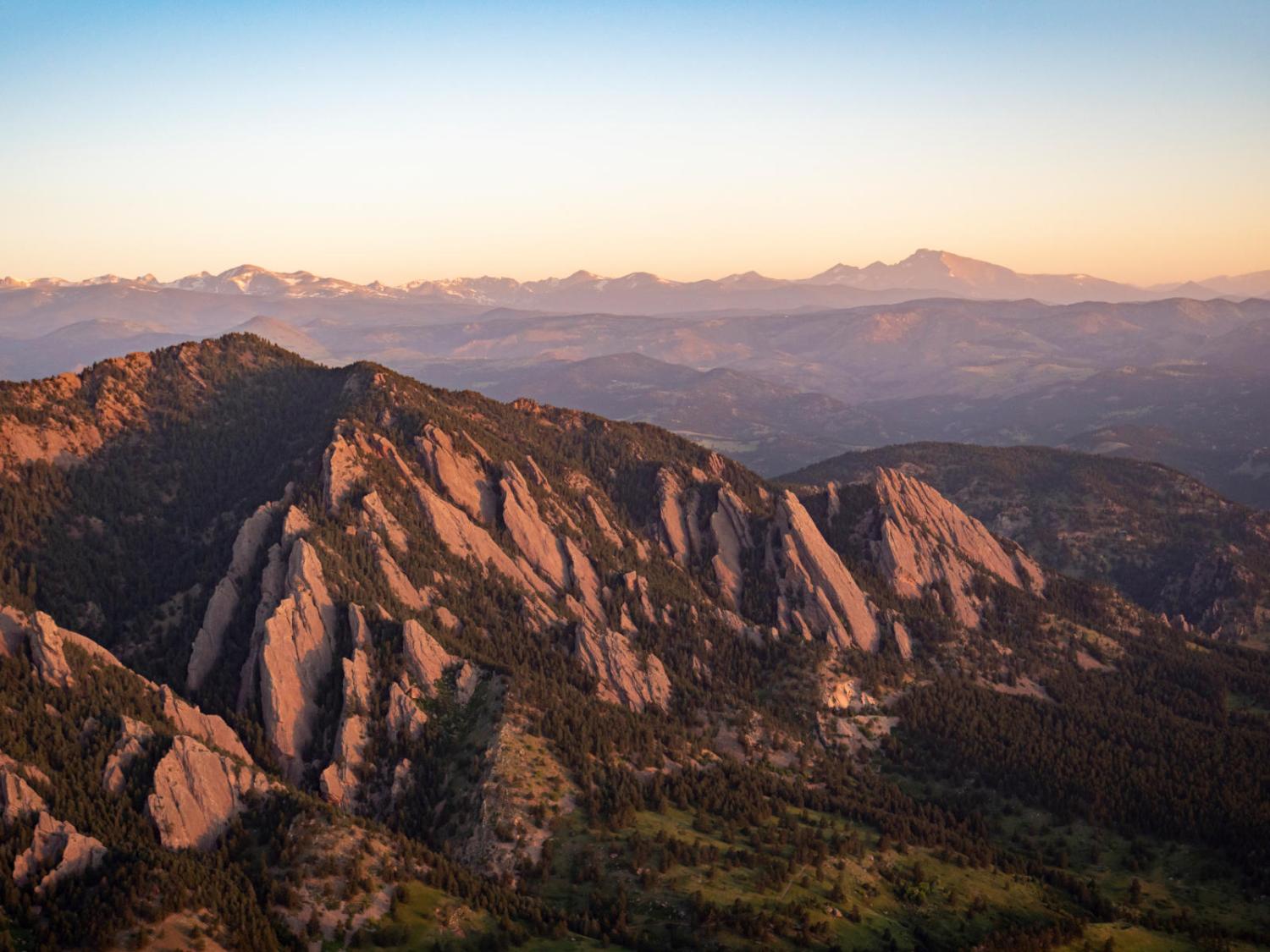 Flatirons aerial view