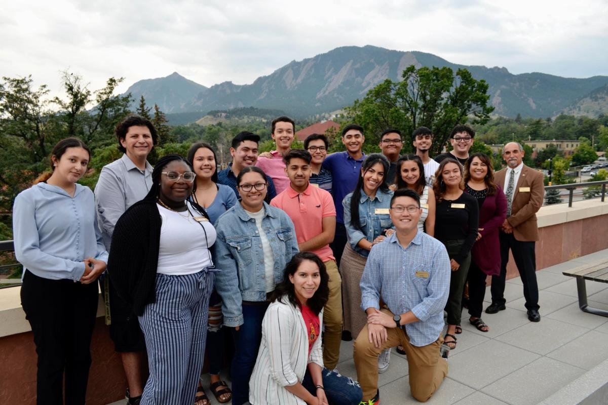 PCDP Students pose for a photo together following their Bridge program graduation ceremony in Fall 2021