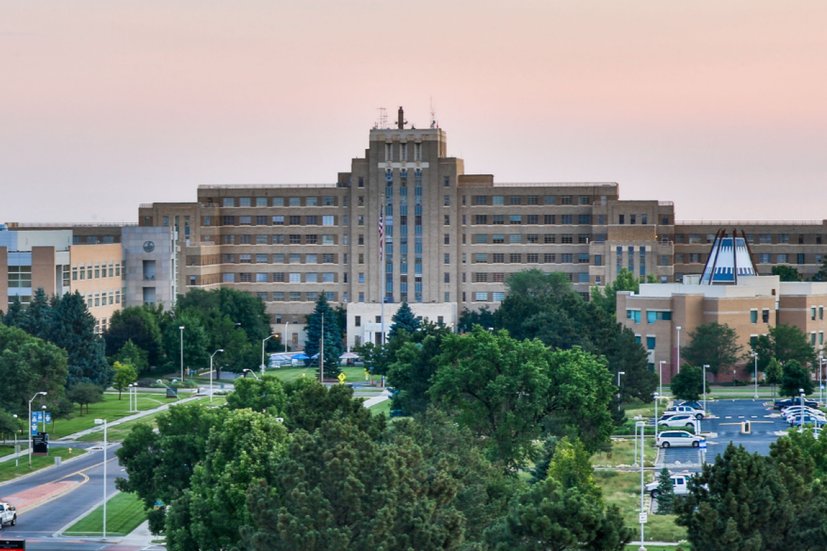 a photo of the Anschutz medical school campus in Aurora, Colorado