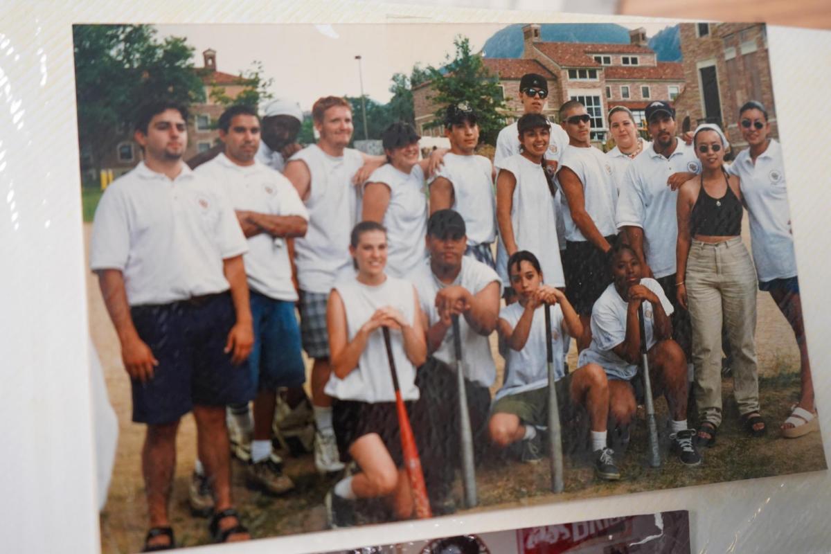 an old photo of PCDP students on a baseball field during the summer program