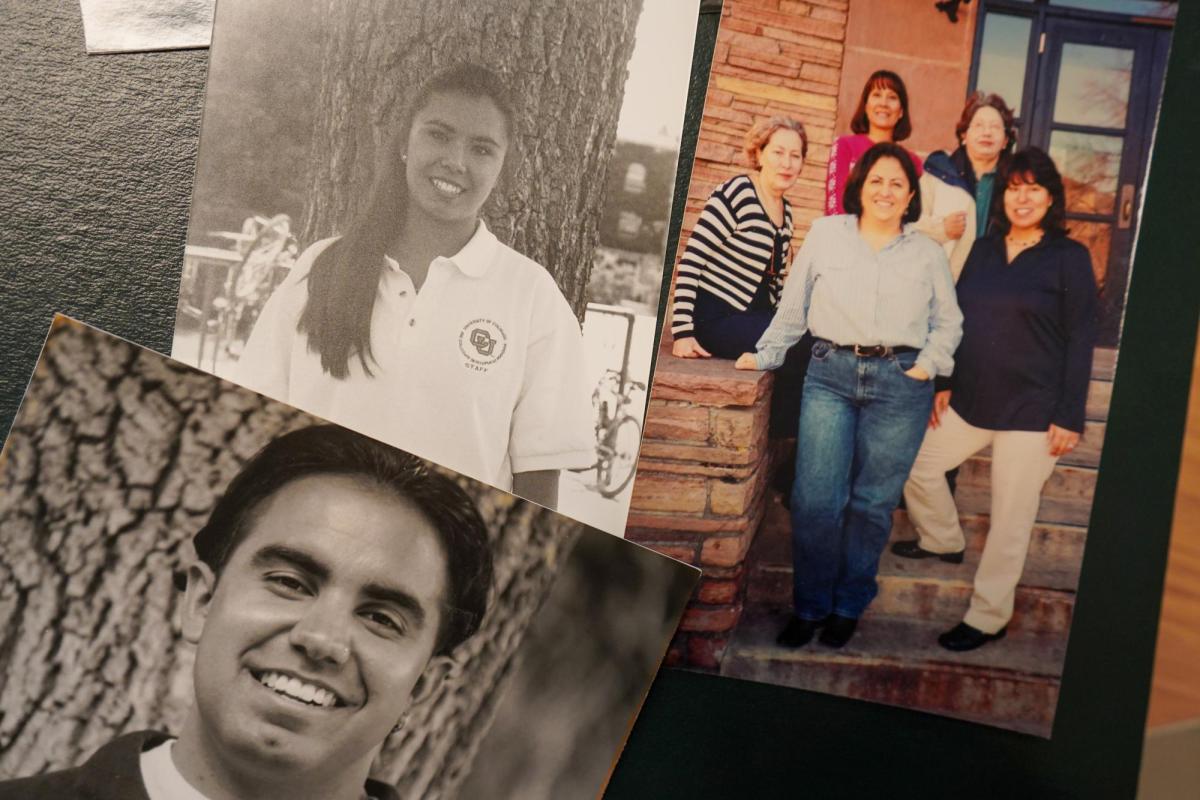 a collage of former PCDP staff member photos from the early 2000s