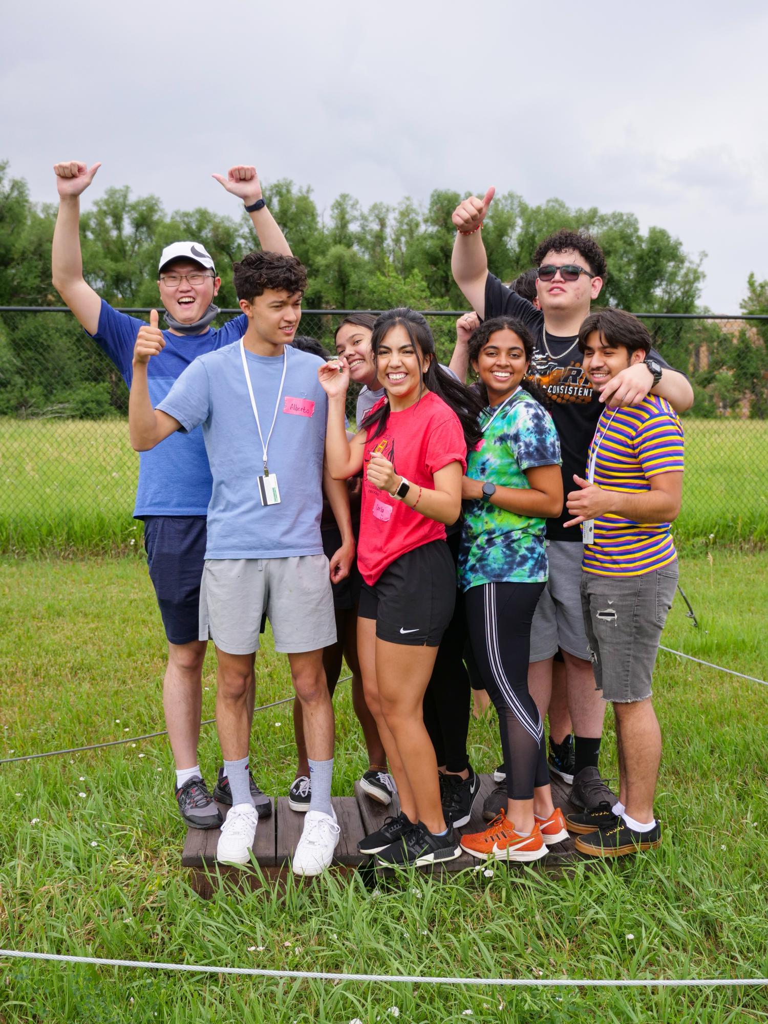 Summer Bridge students at the CU Boulder challenge course
