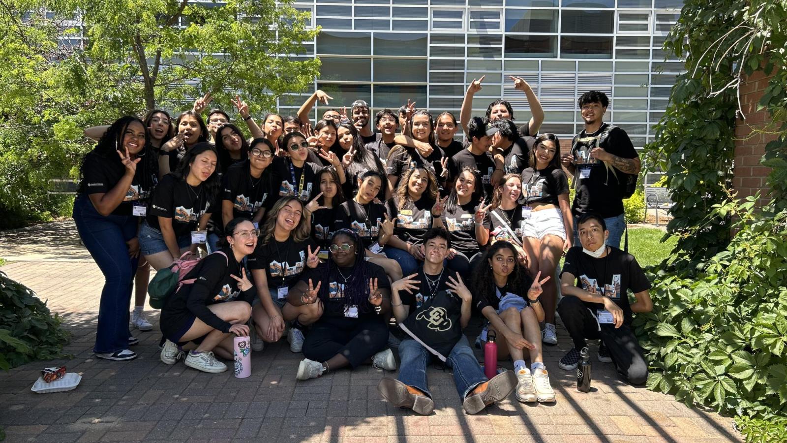 Group picture of precollege students.