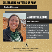 Janeth Villalobos, PCDP student