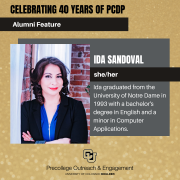 Ida Sandoval, PCDP alumni