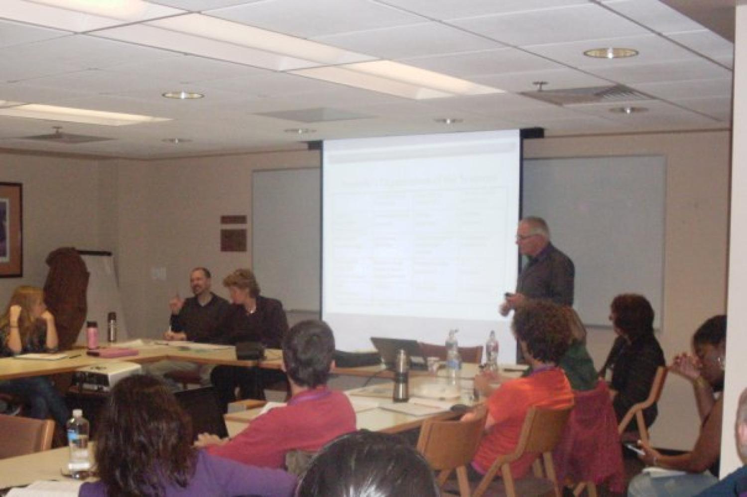 One of the talks during the conference