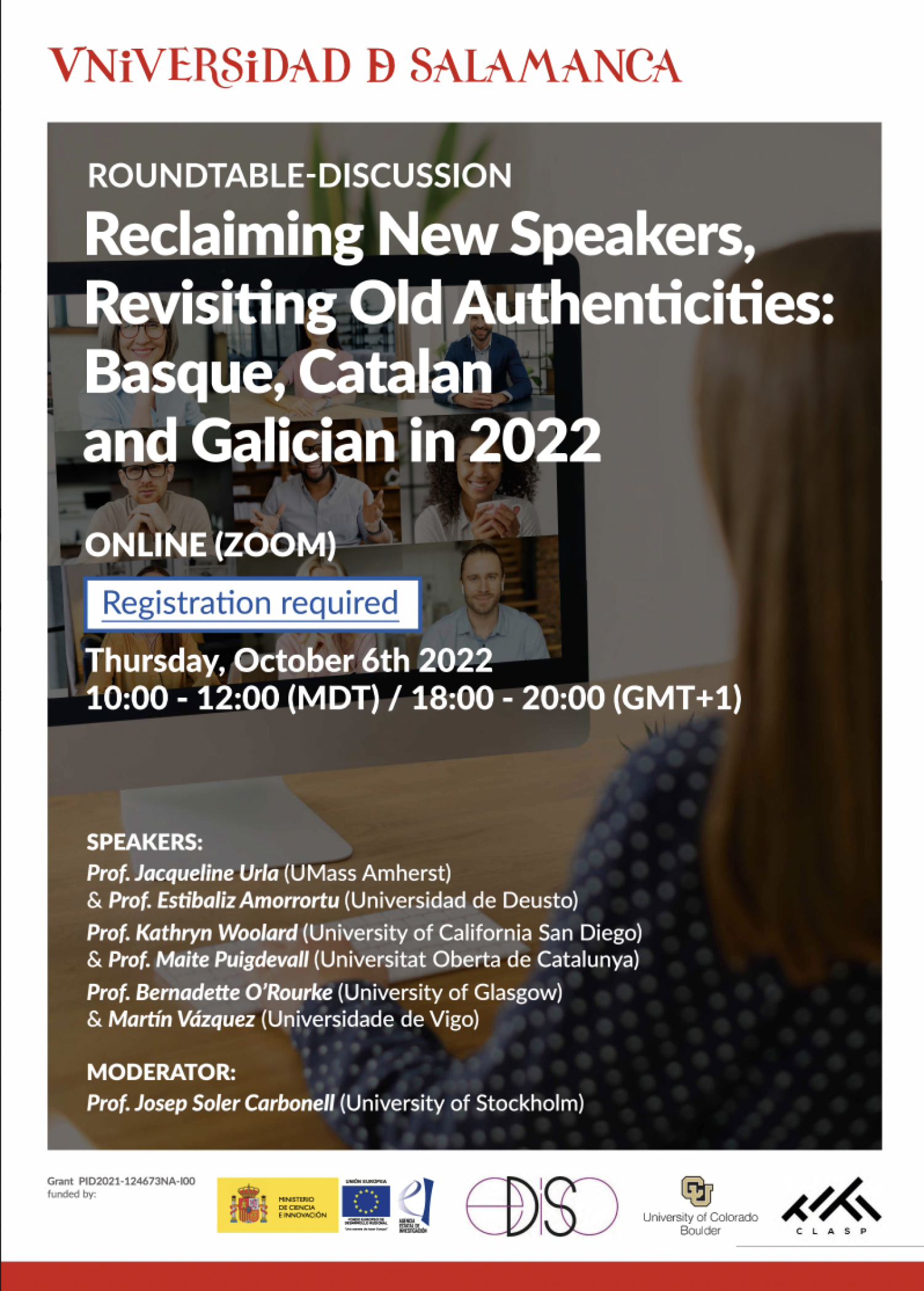 Reclaiming New Speakers event poster