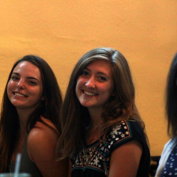Emily Zinanti and Katie Pickrell at the Rio Grande Restaurant