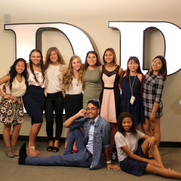 Intensive members at the Denver Post: Marissa Kelley, Emily Zinanti, Katie Pickrell, Anna Ritz, Rachel Boyce, Aabriti Shrestha, Kristin Jihye Oh, Alina Naomi Front: Nathaniel Nash & Jacqueline Lee