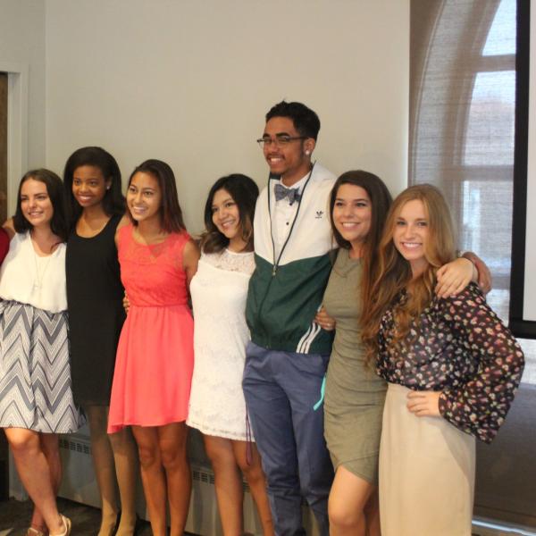 The group poses for a picture