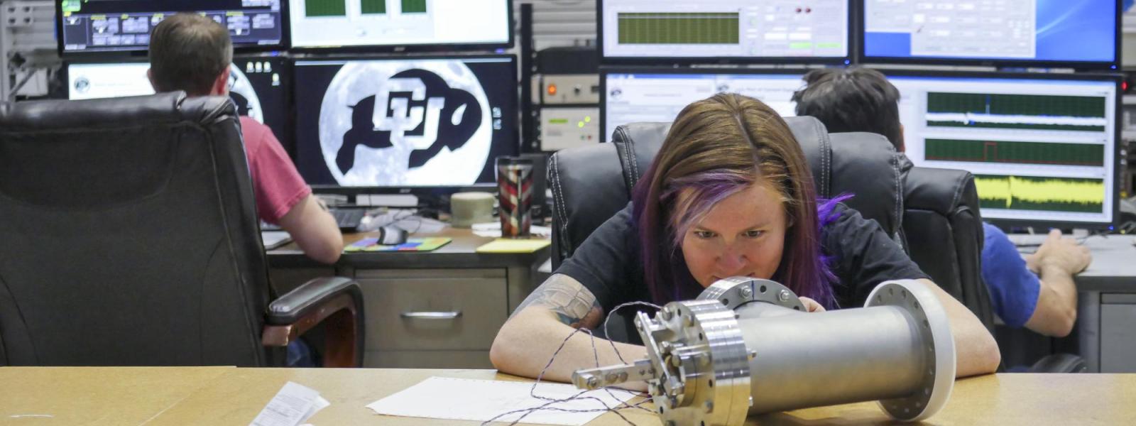Placeholder image of student in lab