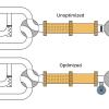 Graphic representation of a pulse tube refrigerator