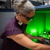 NIST researcher Tara Fortier pictured in a lab