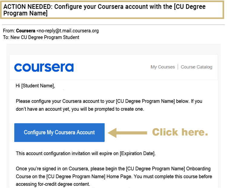 Screenshot - Email from Coursera