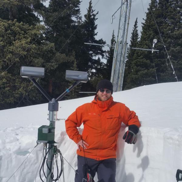Josh Aikins once again digging out a PARSIVEL disdrometer from the deep snowpack at Niwot Ridge, Colorado at 11,000 feet elevation on 18 February 2016.