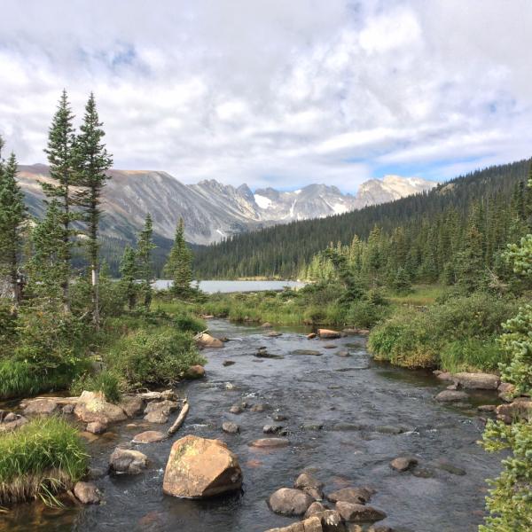 Long lake and South St Vrain creek