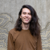 Tomi Oshima Dupeyron with topographic map overlay