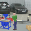 Visualization of robotics dissembly.