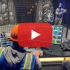 A human operator at a computer in the Subterranean Challenge.