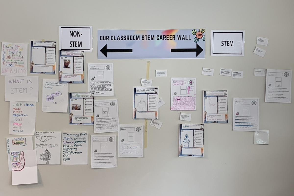 STEM career wall image