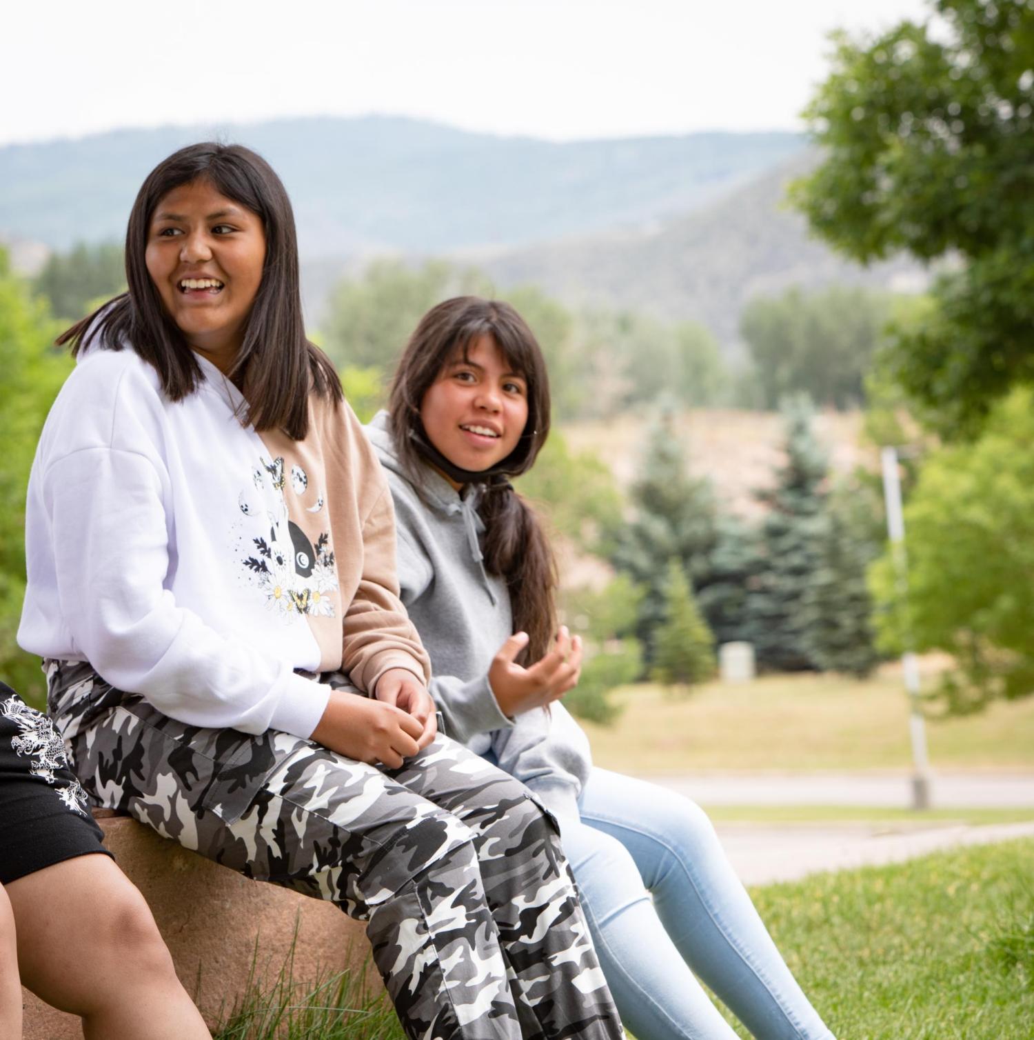 Two youth at the STEMCC Summer camp