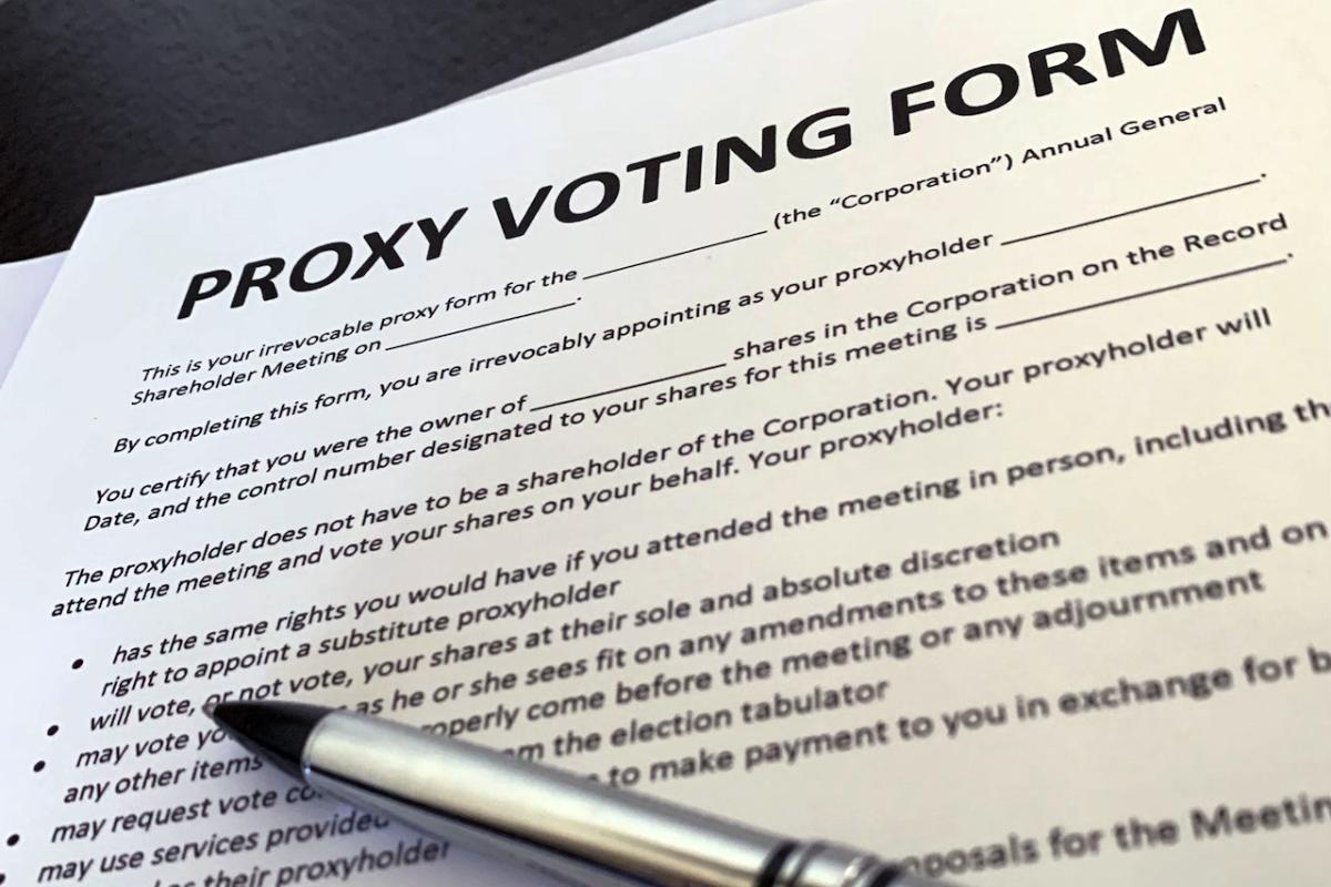 Proxy Voting Form