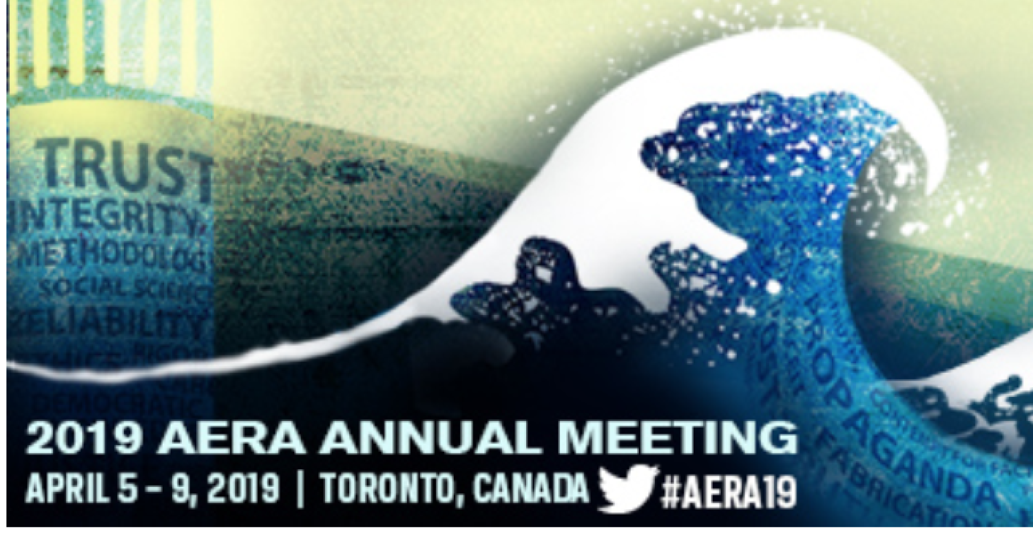 Wave logo for the AERA conference