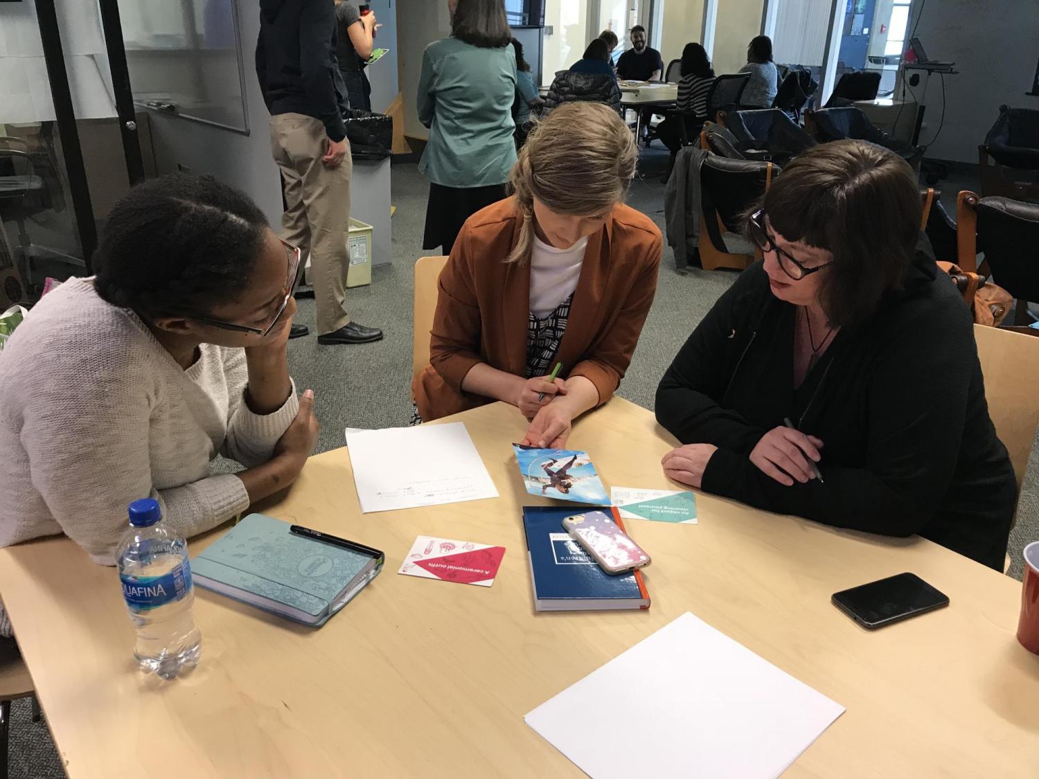 Workshop participants brainstorming ideas.