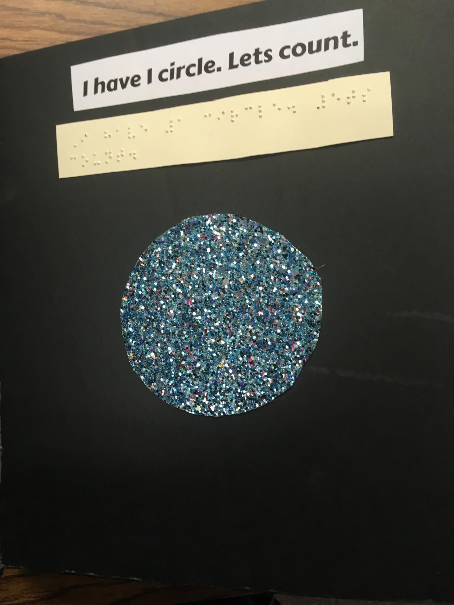 Page showing one circle.