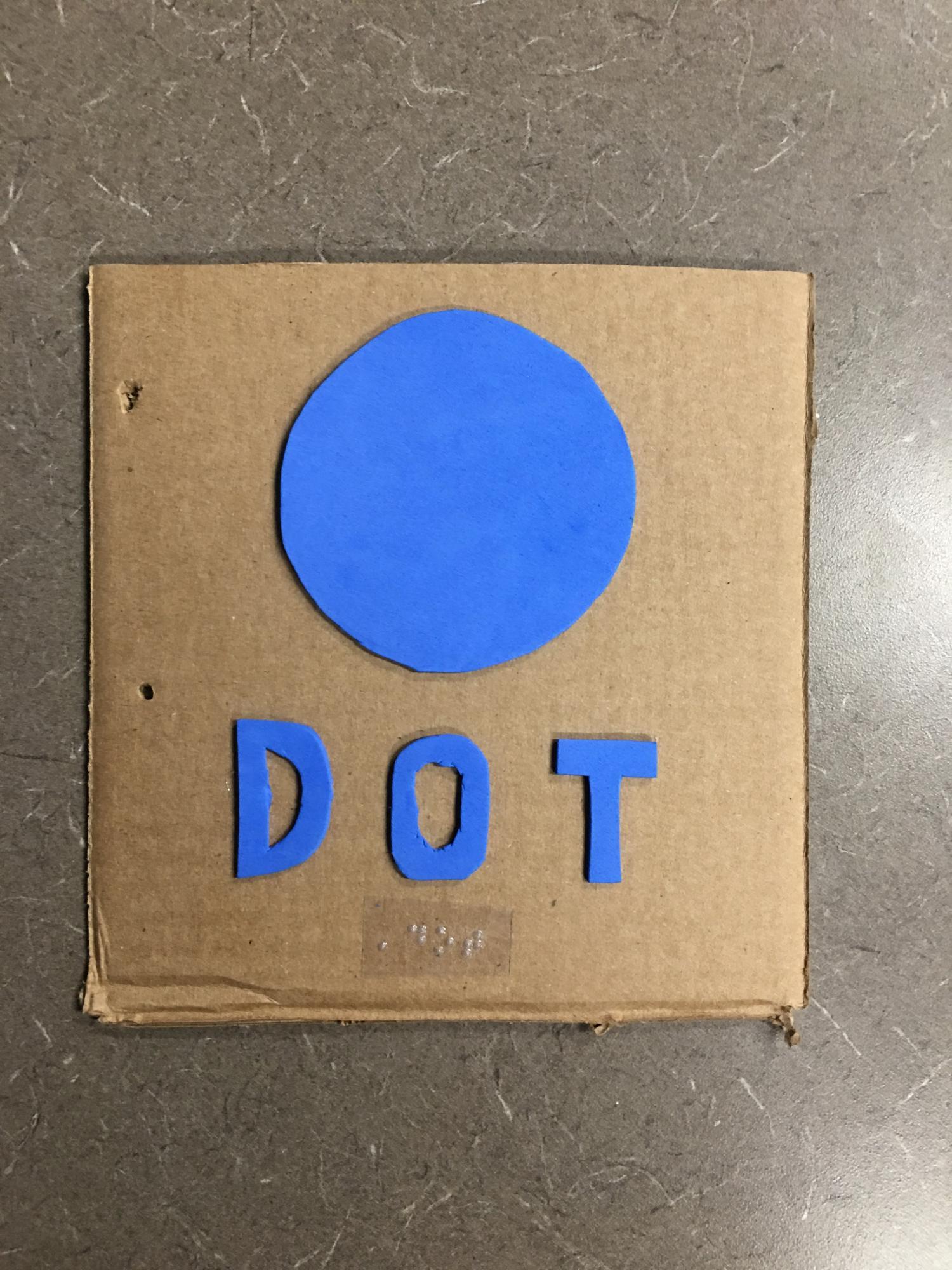 Book cover for Dot with braille and foam dot shape