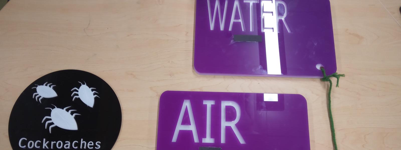 3D printed accessible signs