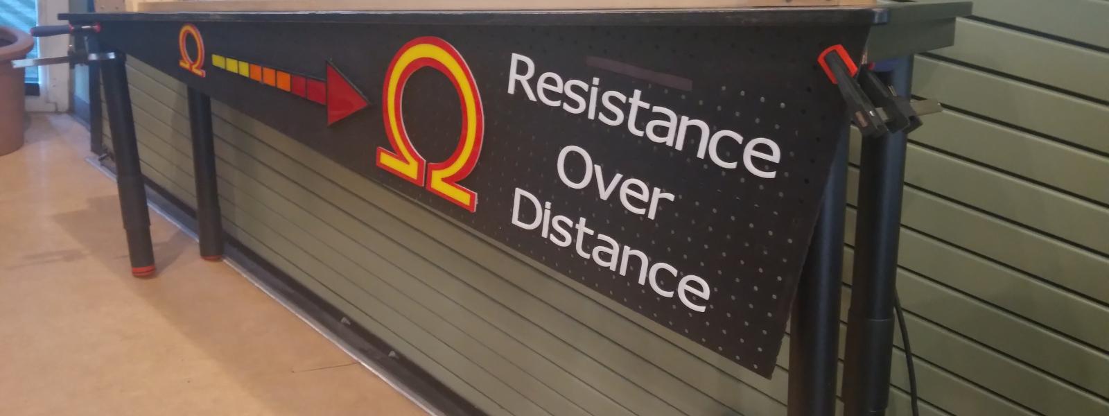 Slanted sign
