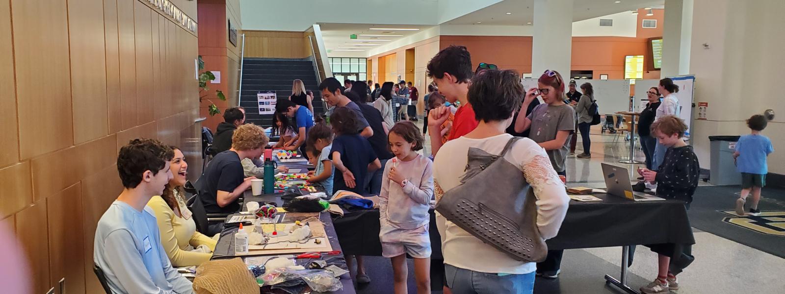 A group of people at a table