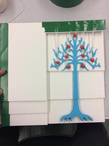 3D model of tree in separate parts