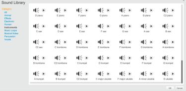 Screenshot of sound design files