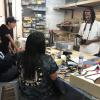 Teens working on projects
