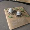 3D Model of a hatching chicken and an egg in a nest.