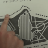 Swell paper diagram being read with iPhone Tactile Images app.