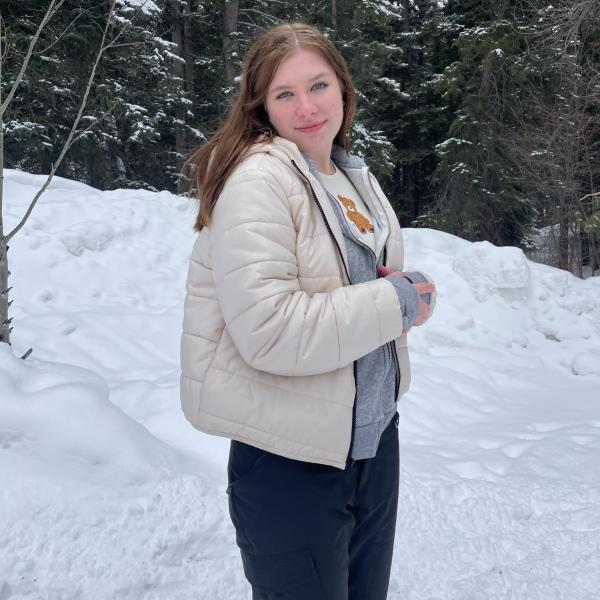 Natalie Standing in Forest